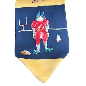 Save‎ the Children Silk Tie Sports Theme Hockey Baseball Basketball Football